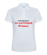 Ladies Pickleball England DriFit Polo Shirt - Join the Movement